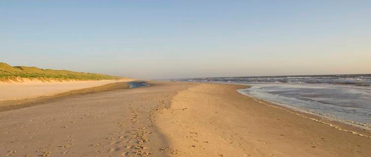 Deserted beach, Netherlands
