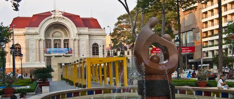 Fountain near Saigon Opera House, Ho Chi Minh City