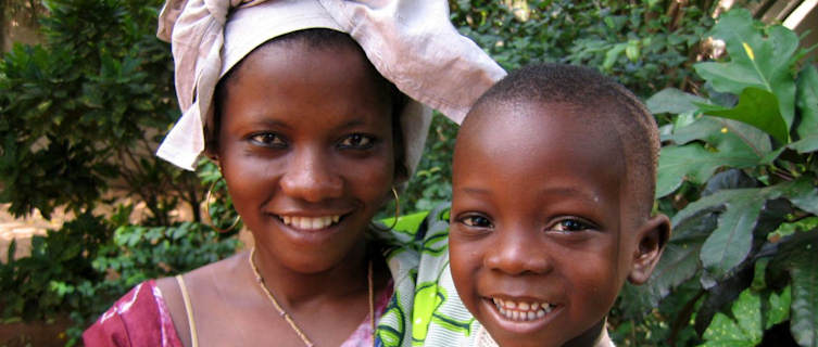 Frederick and his mum Amida, Togo