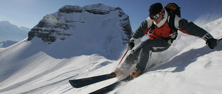 Freestyle skiing in Flaine