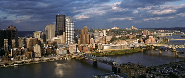Pittsburgh skyline at dusk, Pennsylvania