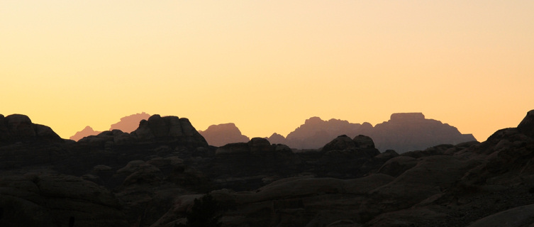 Sunset at Petra, Jordan