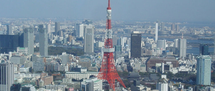Tokyo view with Tokyo tower