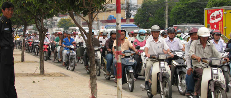 Ho Chi Minh City's legendary rush hour traffic