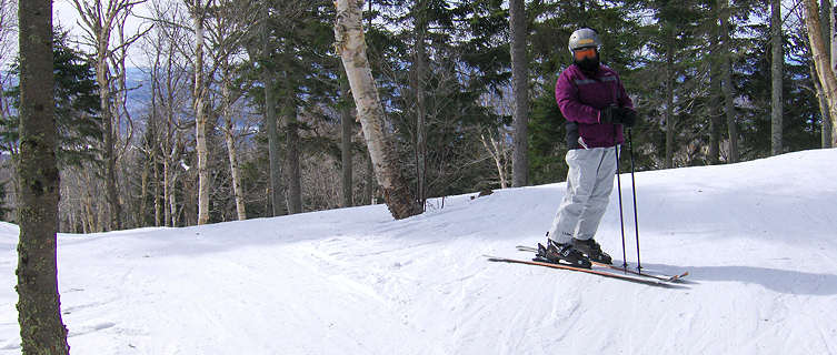 Tree skiing, Tremblant