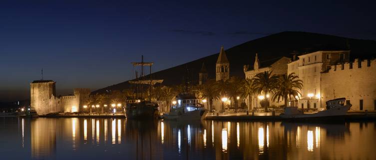 Trogir at night, Croatia
