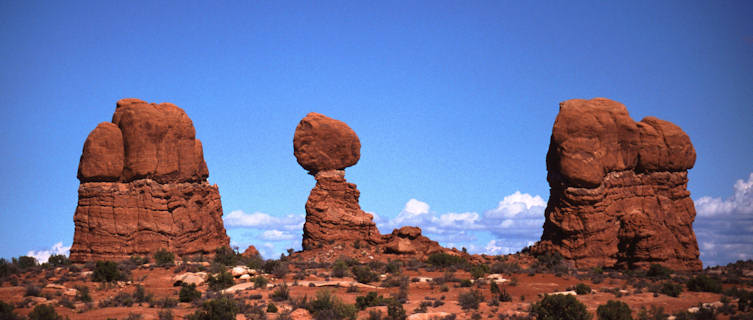 Unique rock formations, Arches National Park, Utah