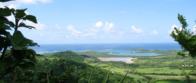 View on the south cape of the Martinique island