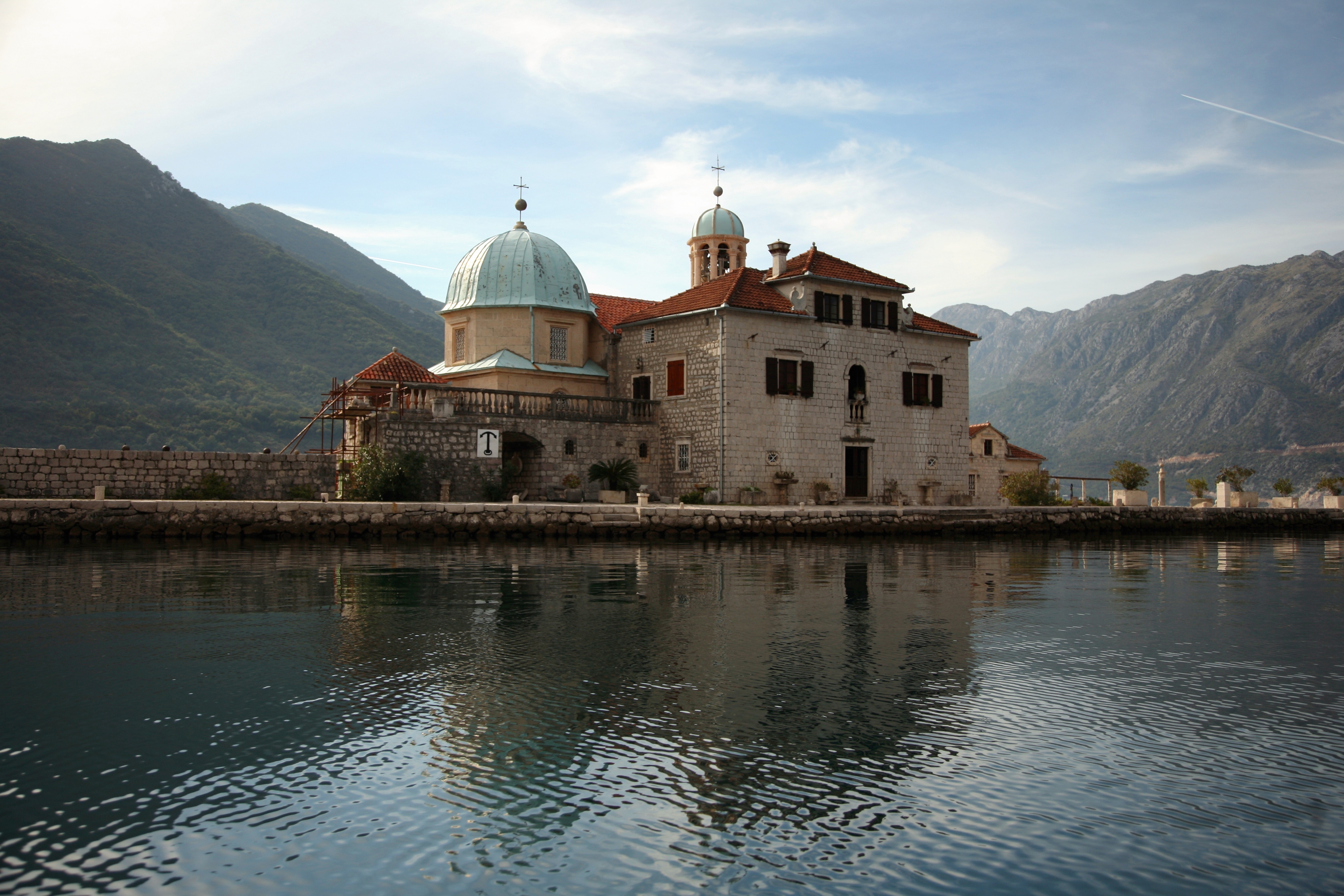 Church in Kotor Bay, Montenegro