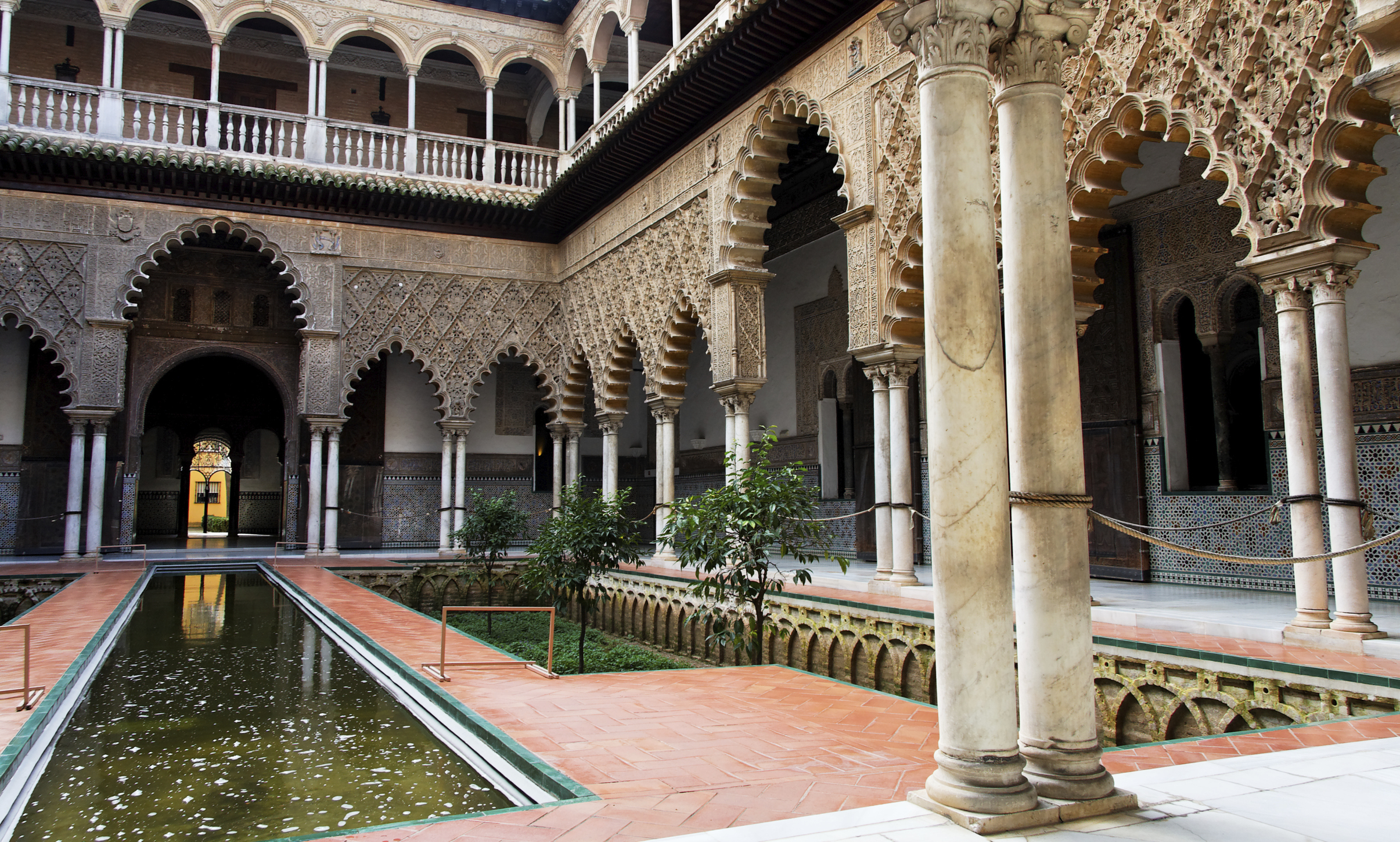 Seville's Alcazares is a perfect example of Moorish architechture.