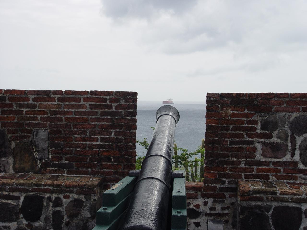 Cannon at Statia Fort, St Eustatius