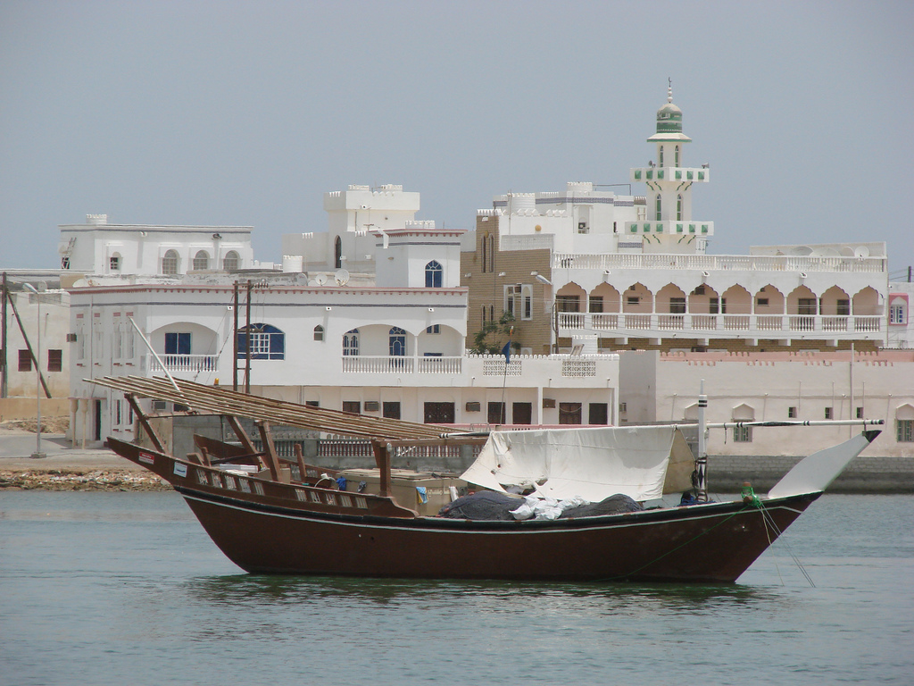 Boat in Oman capital Muscat