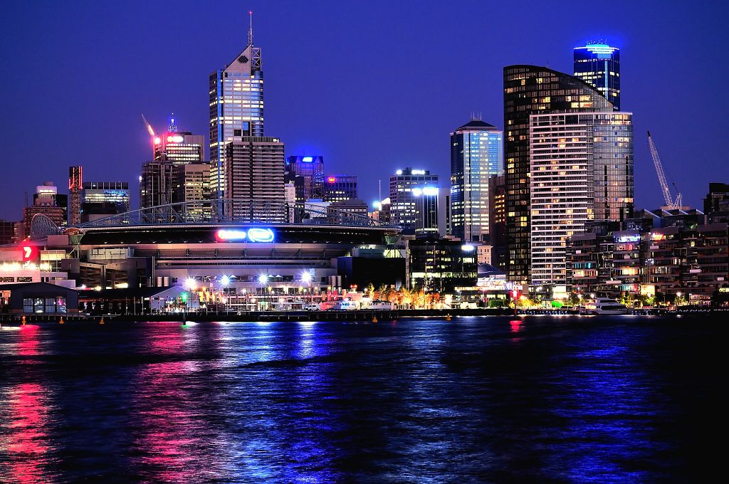 Melbourne at night, Victoria