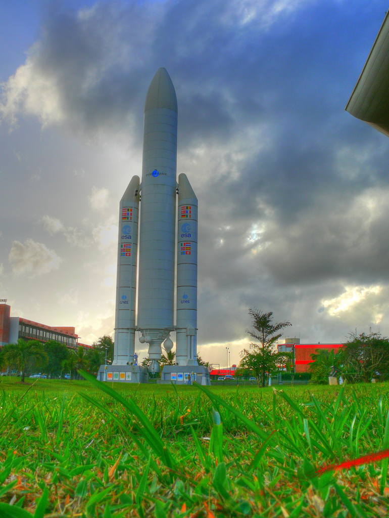 Entrance to Centre Spatial Guyanais, France's spaceport in Guiana