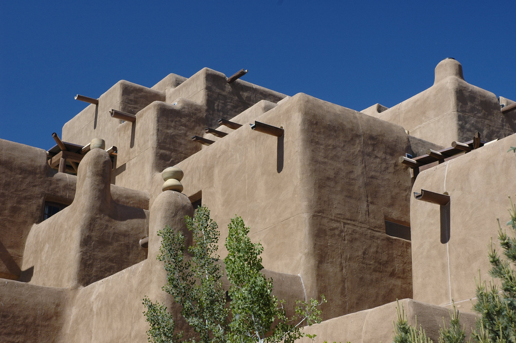 Adobe buildings, Sante Fe, New Mexico