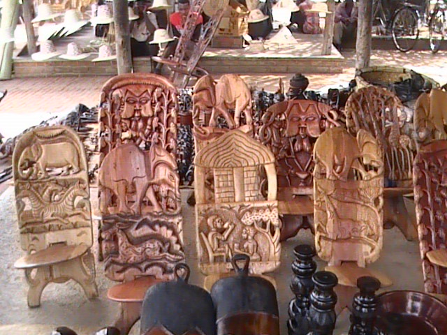 Handicrafts on sale in Malawi