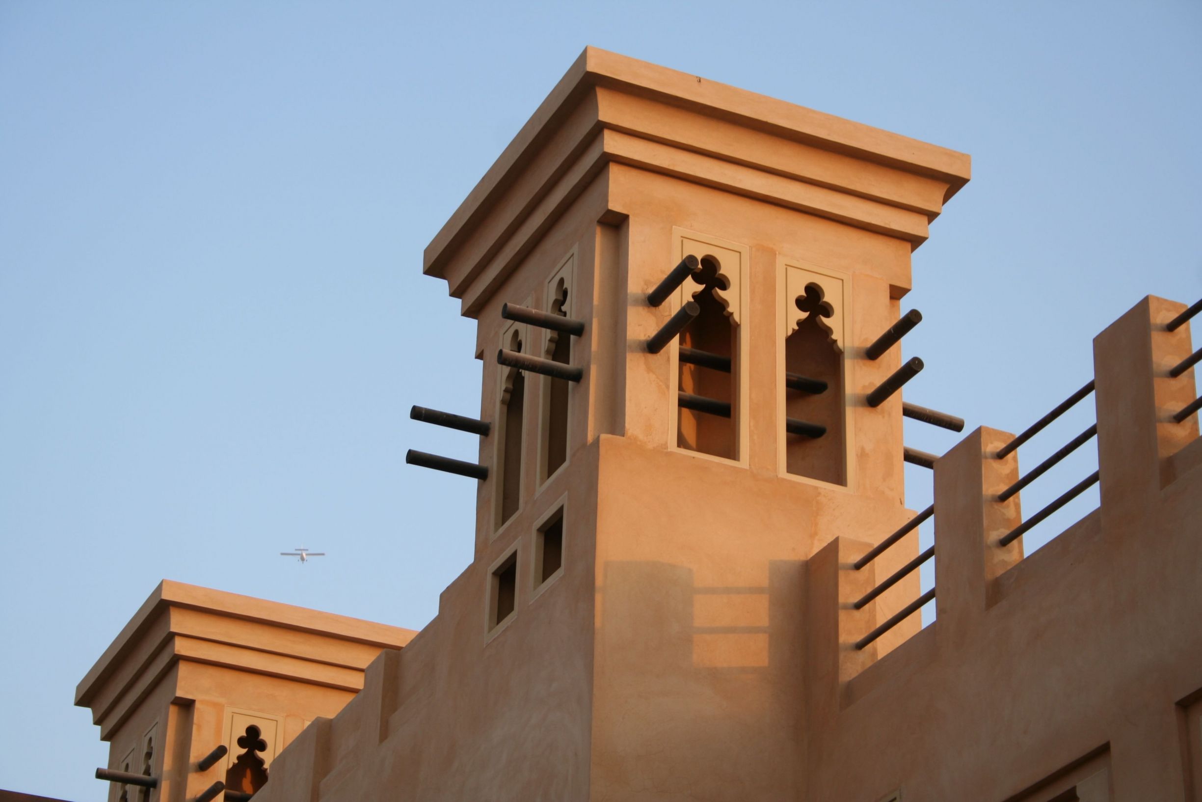 Traditional wind towers of Ras Al Khaimah, UAE