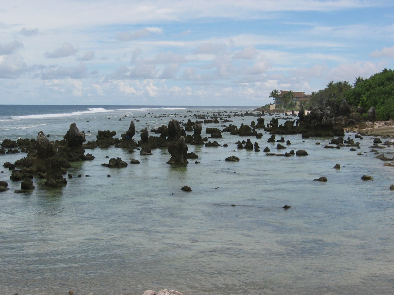 Rocky coasline of Nauru
