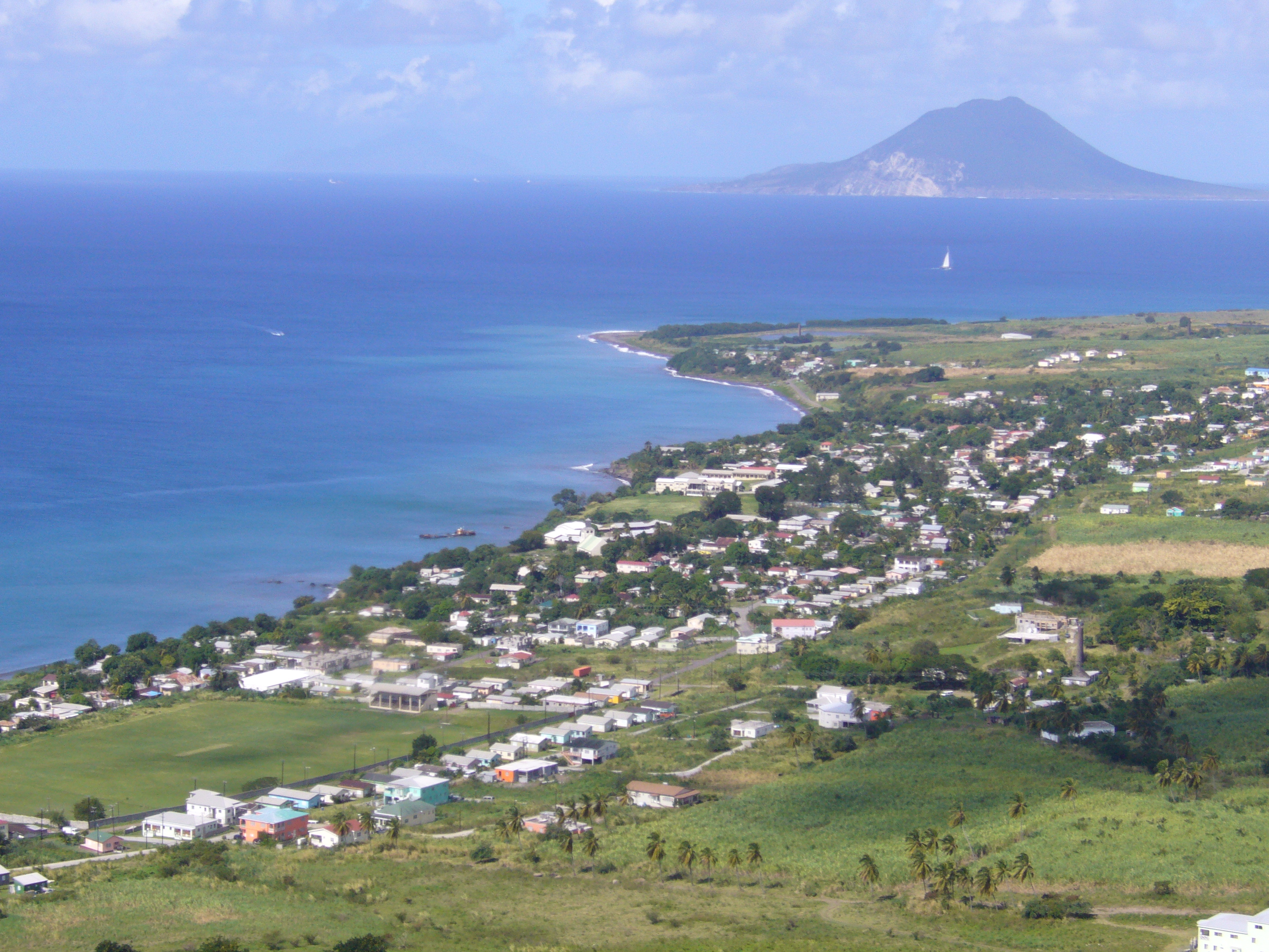 St Eustatius viewed from St Kitts