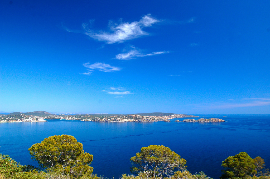 Shoreline in the Balearic islands