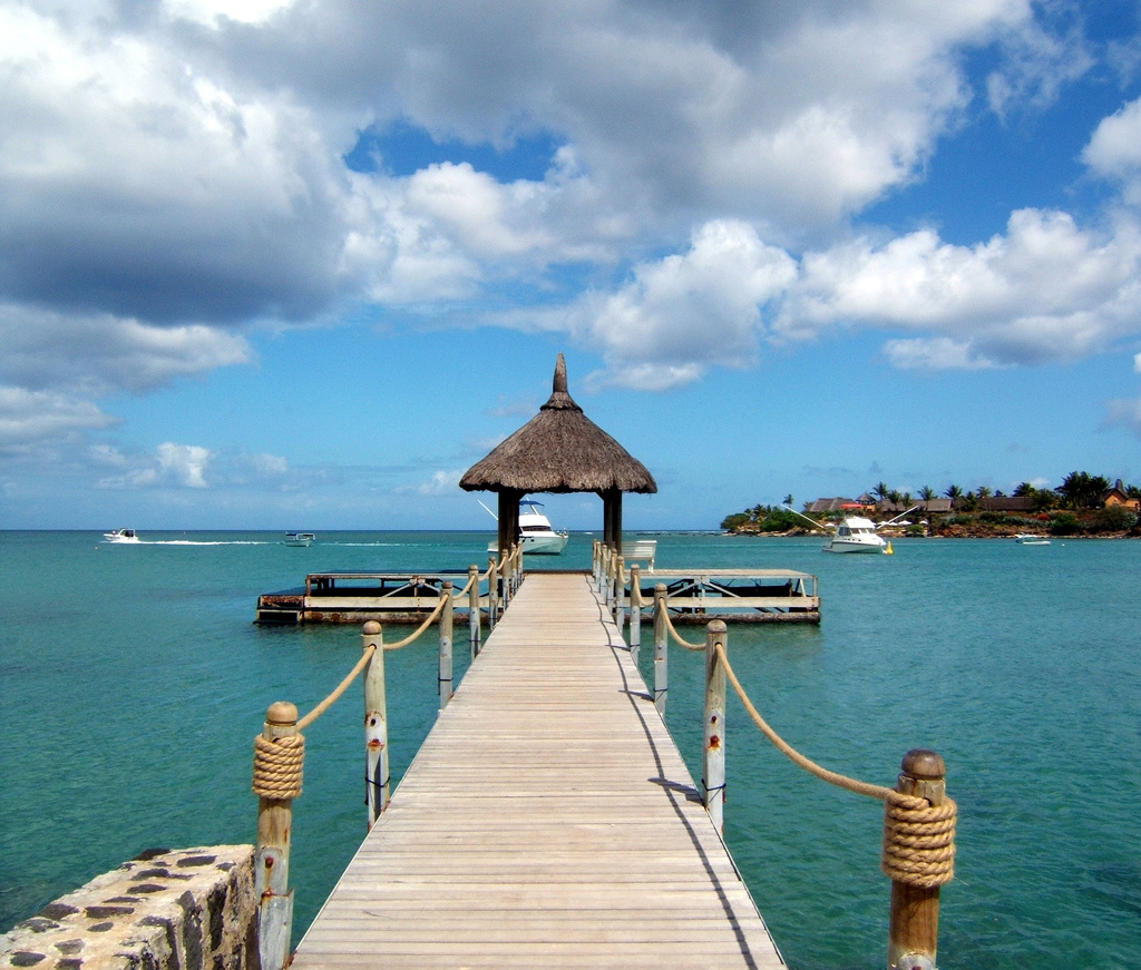 Jetty at Maritim Hotel, Mauritius