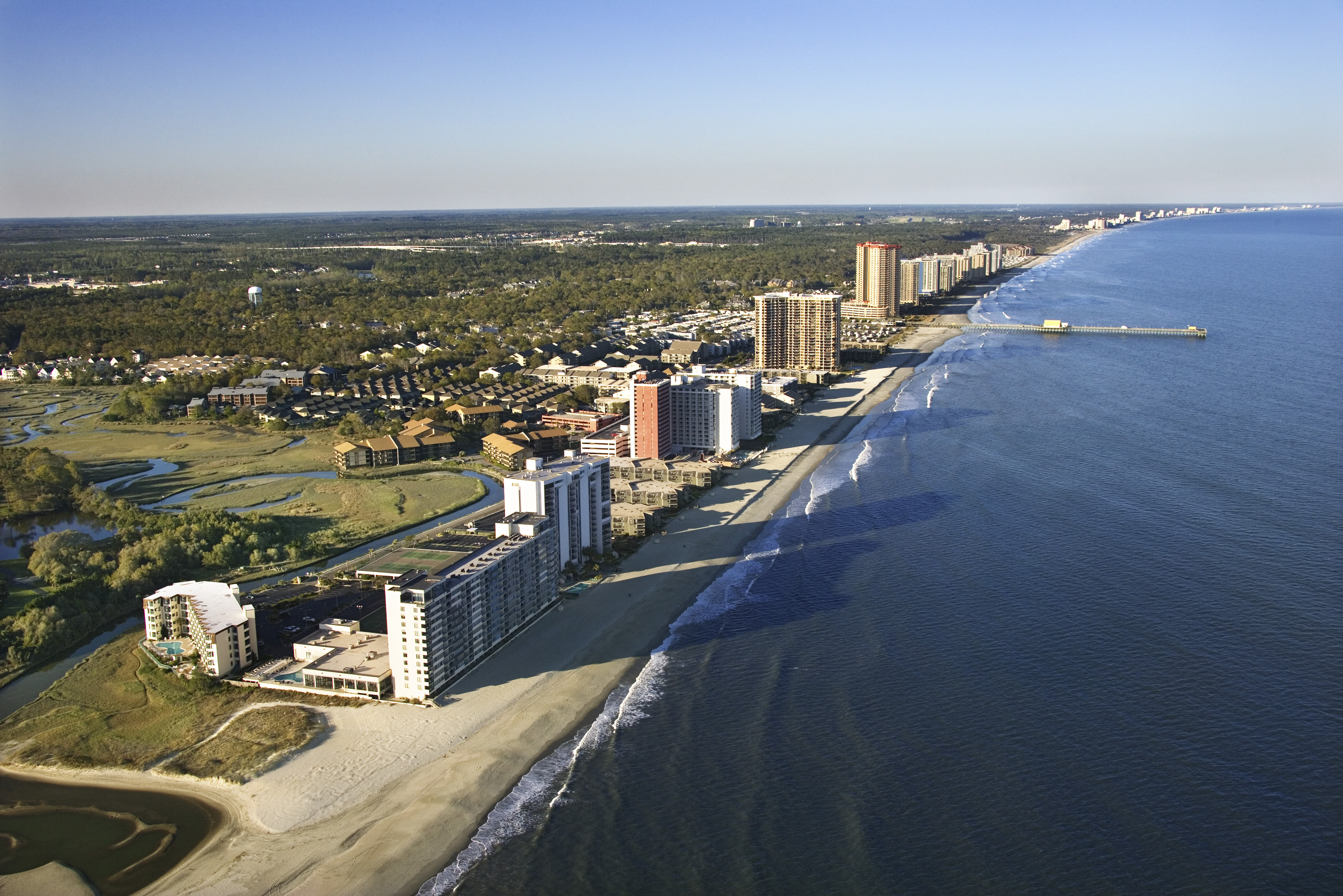 Aerial view of Myrtle Beach, South Carolina