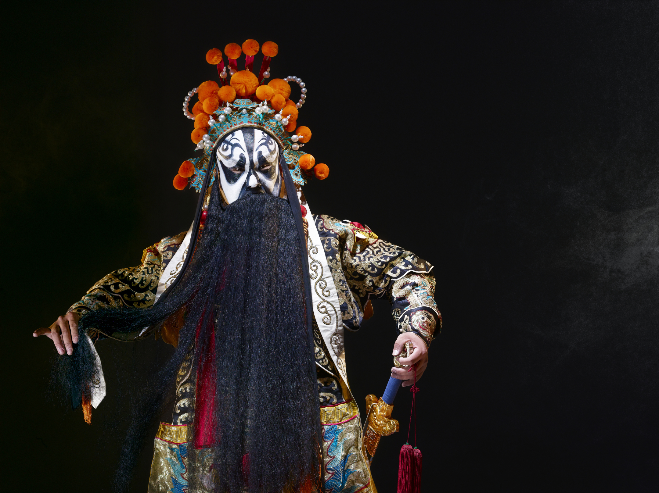 Chinese opera character with sword (Ba Wang)