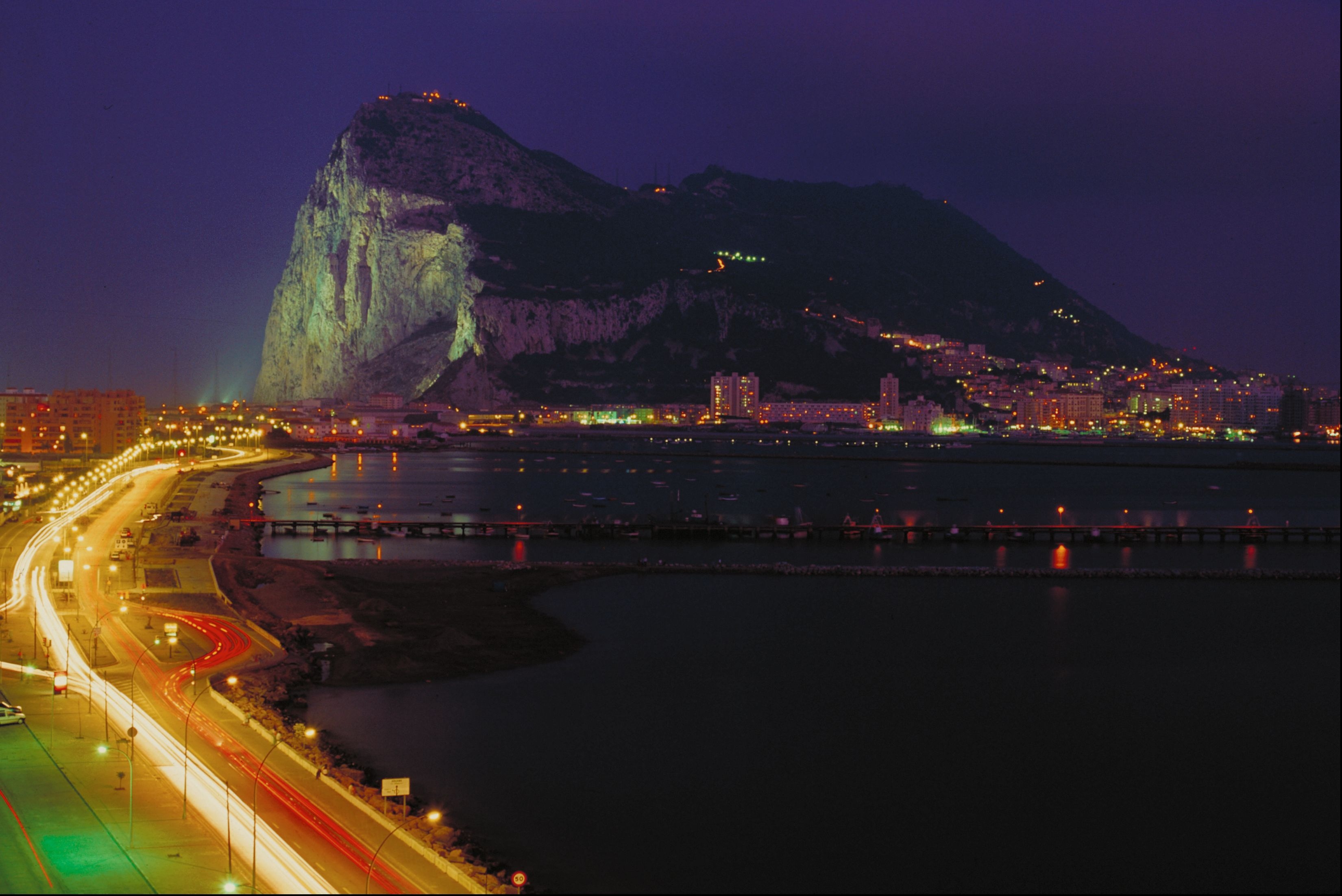 Nightscape of Gibraltar