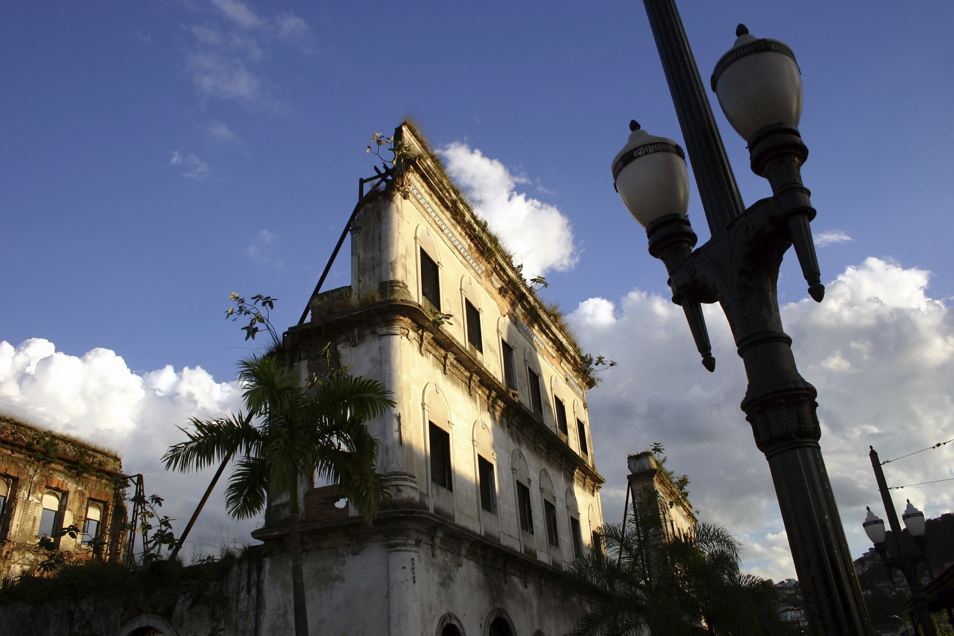 Ruined building in Santos, Sao Paulo