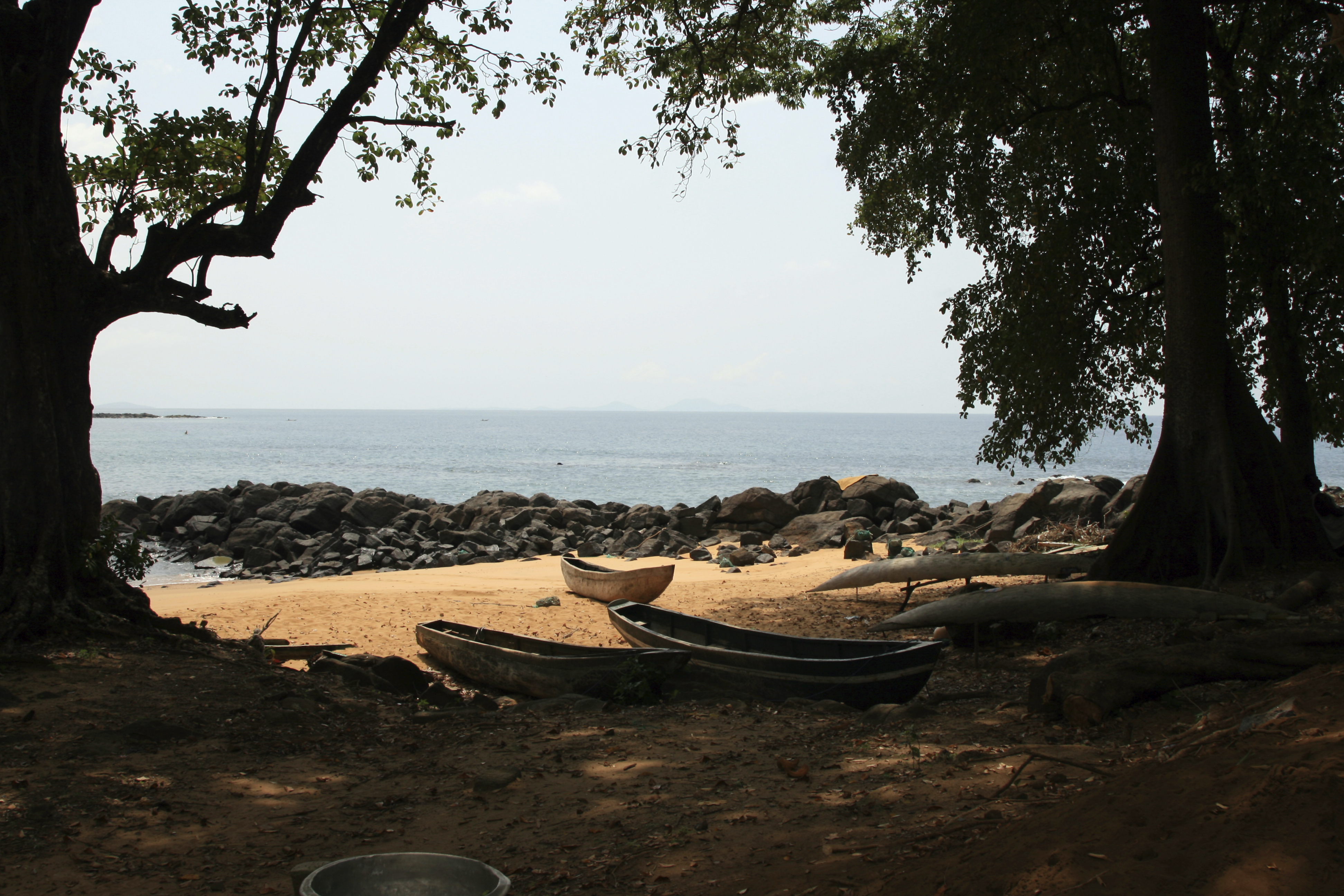 Picturesque coastline in Sierra Leone