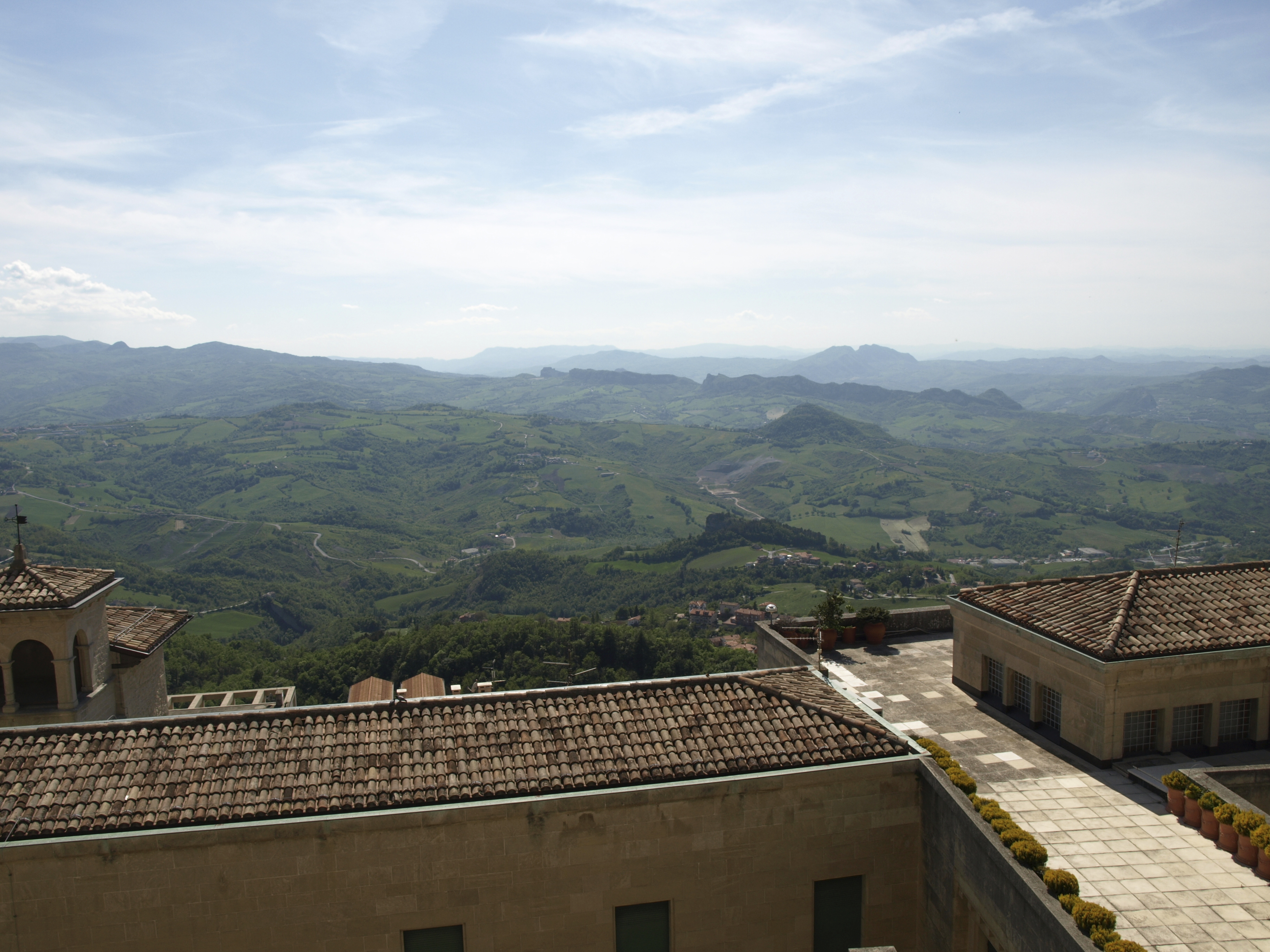 Views of Emilia Romanga from San Marino