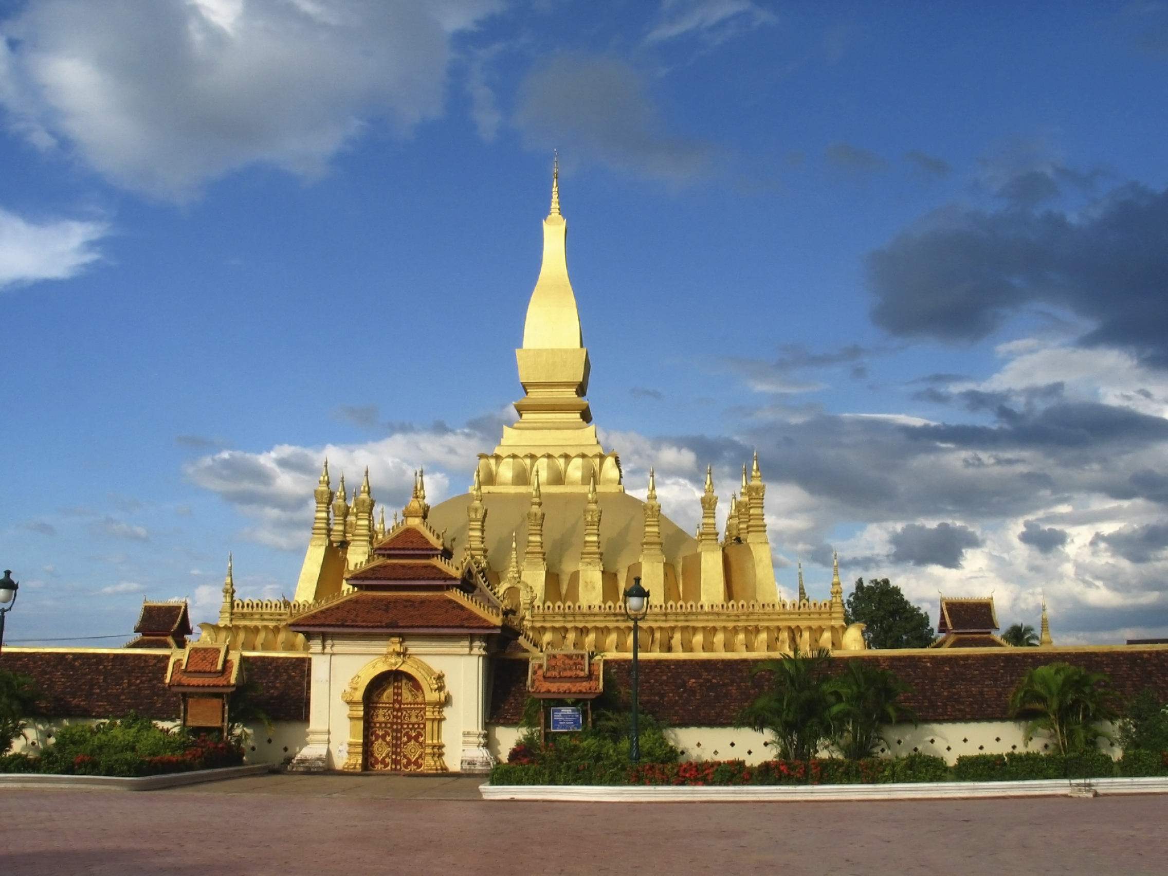 Pha That Luang stupa in Vientiane, Laos