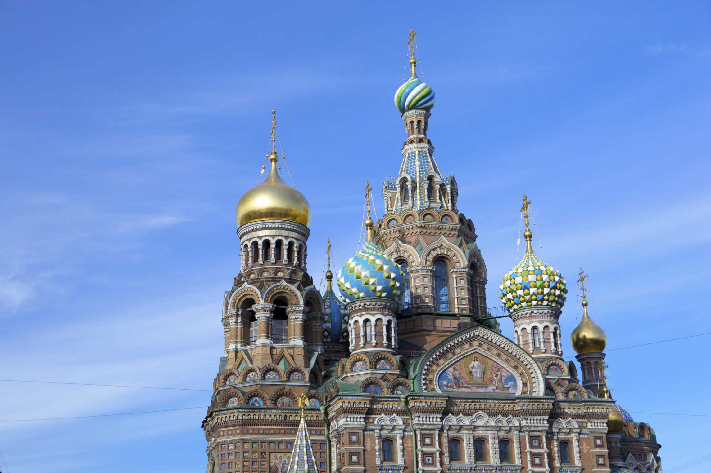 St. Petersburg's Church of the Savior of Spilled Blood is modelled after St. Basil