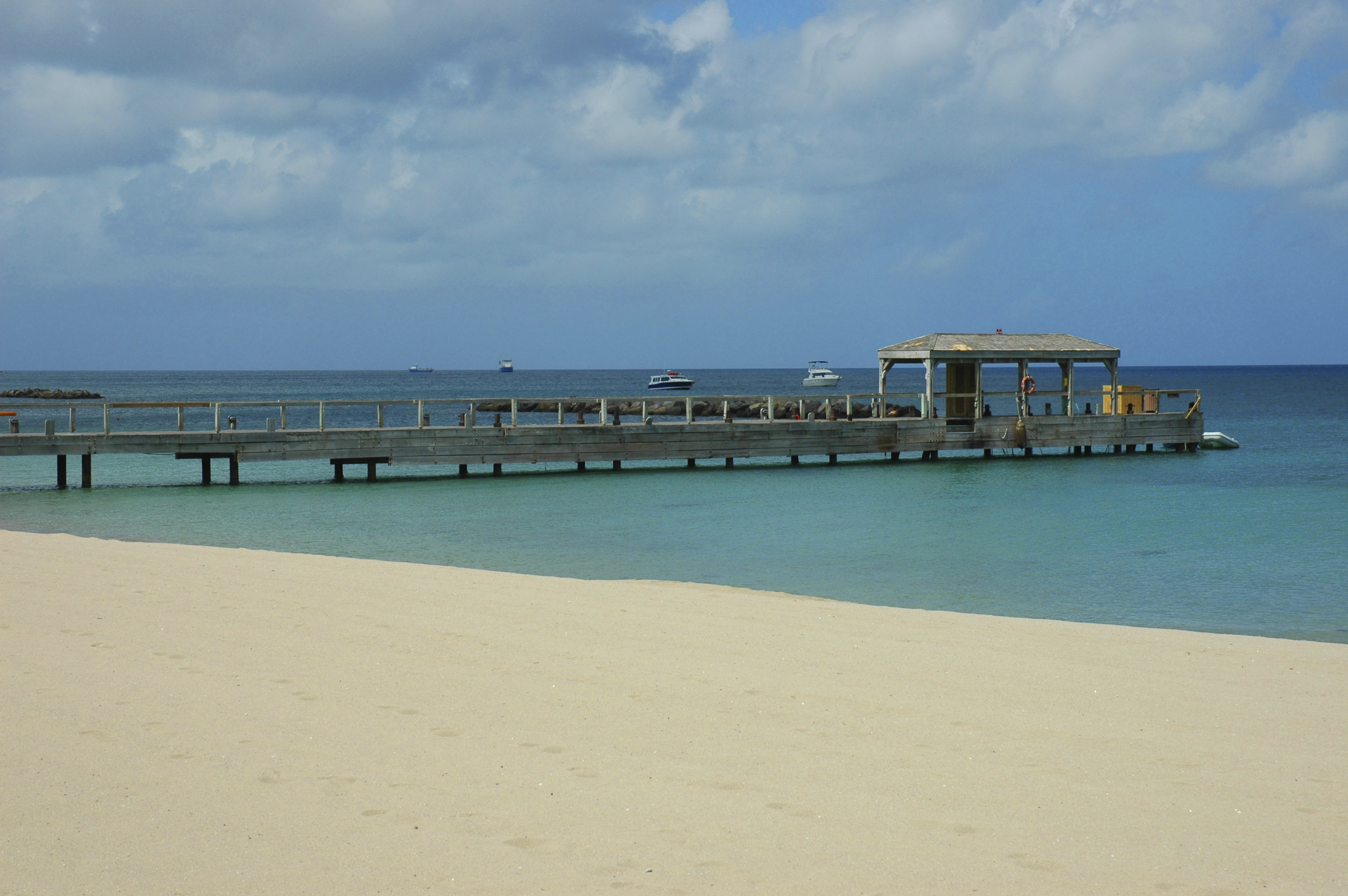 Pier on Nevis Island