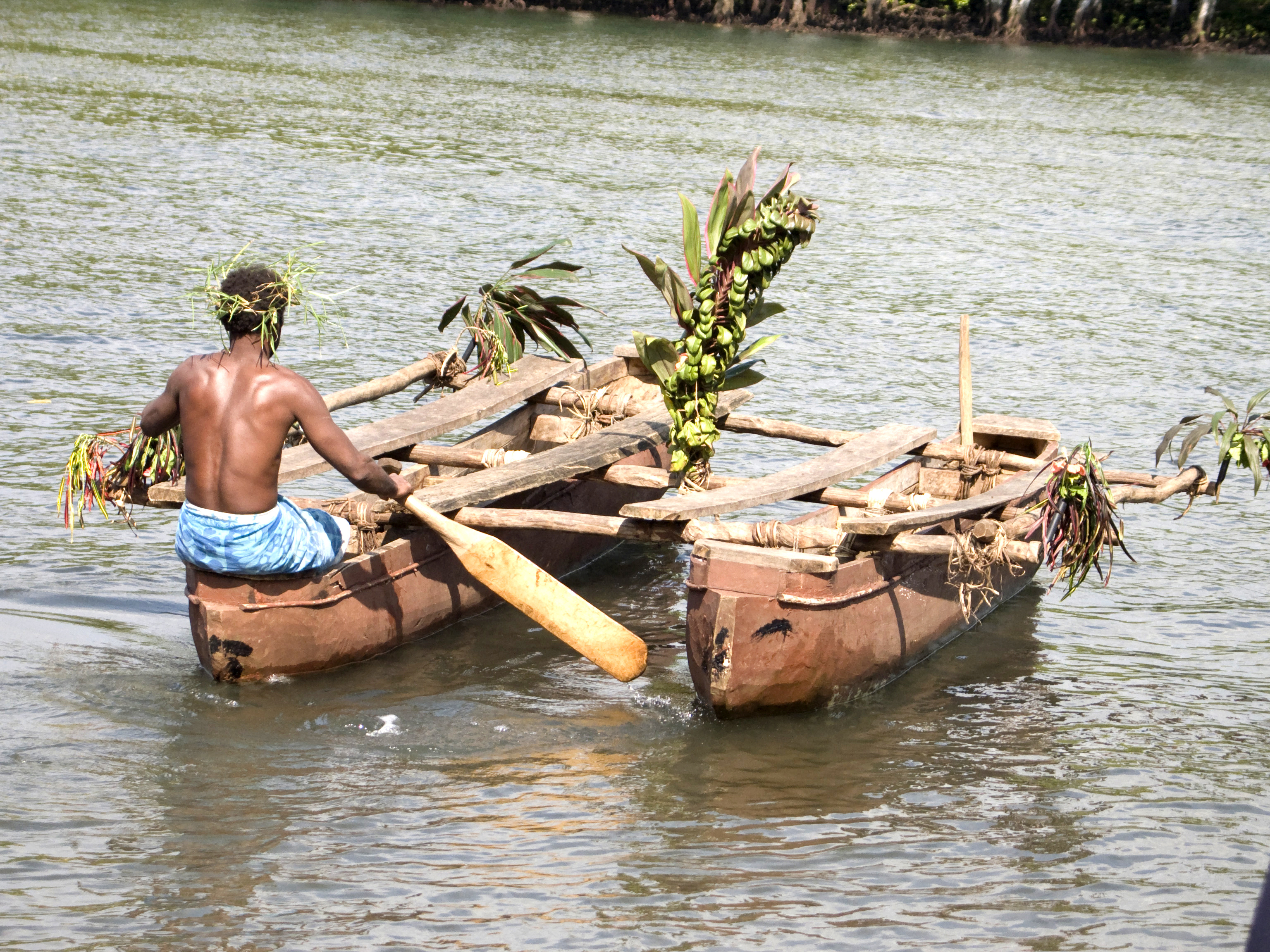 Traditional Outrigger Canoe, Vanuatu