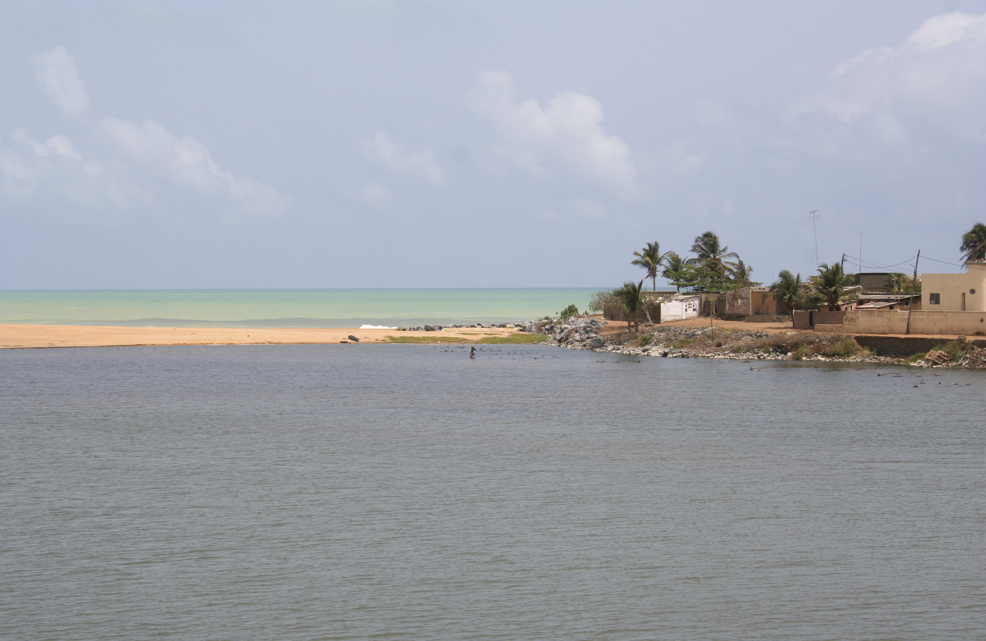 Lagoon and Ocean meeting, Togo