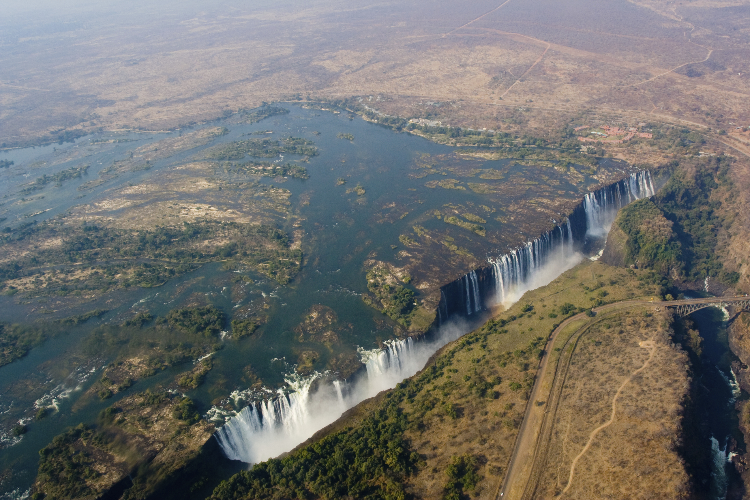 Aerial view, Victoria Falls