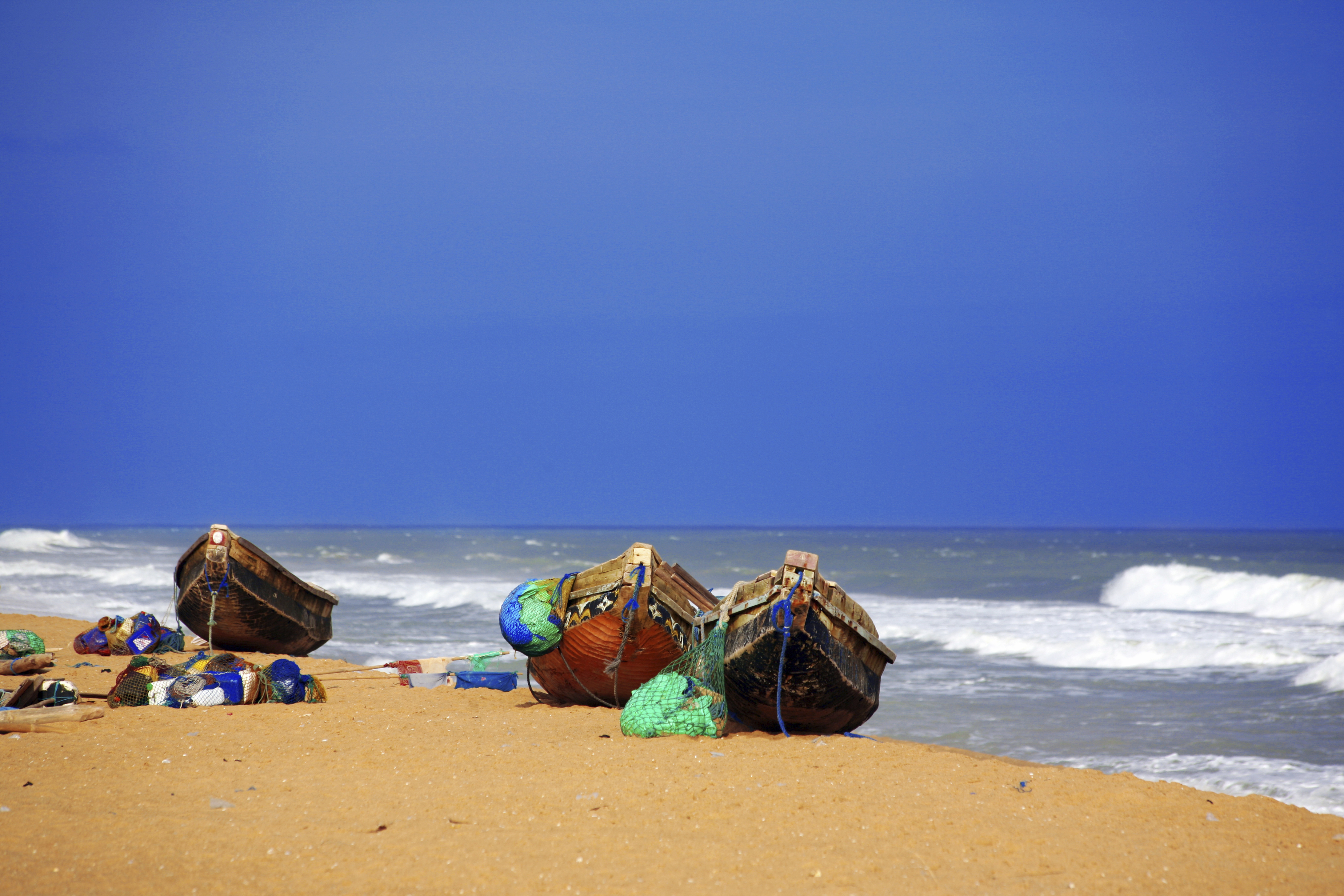 Benin fishing boats