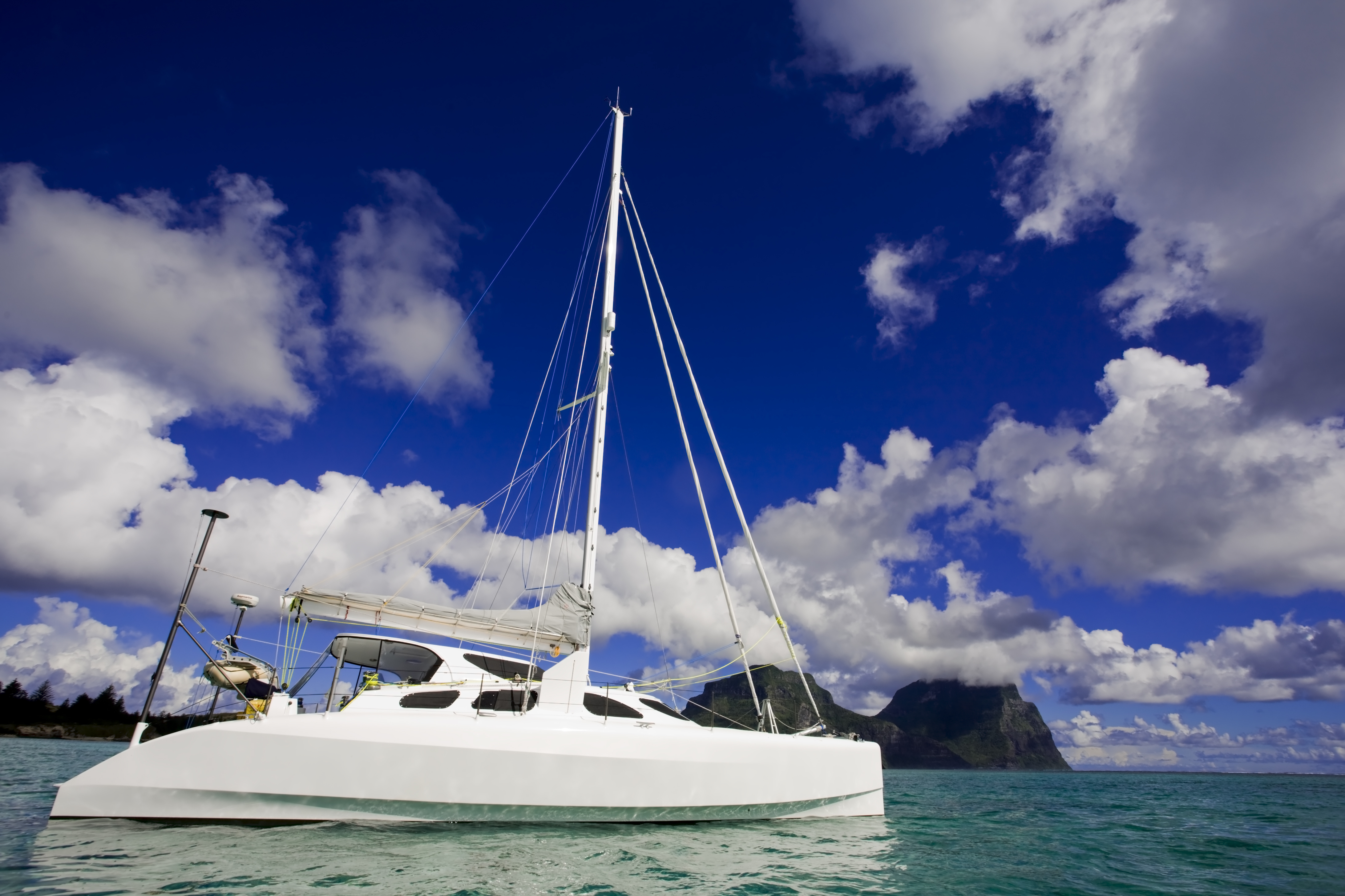 Cataman sailing to Lord Howe Island, New South Wales