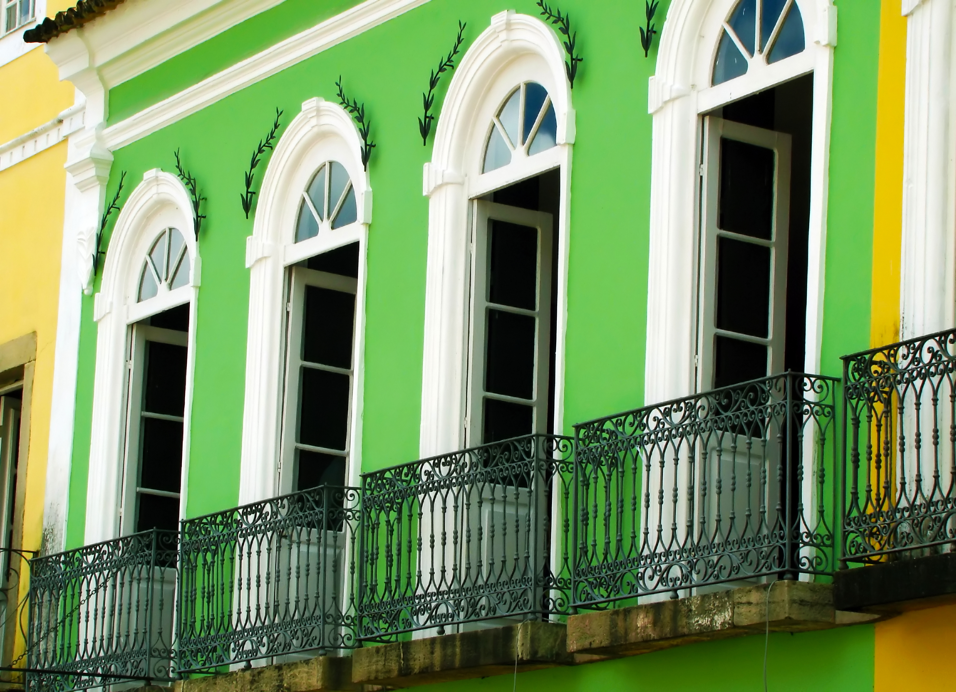 Pastel-coloured home in Salvador, Bahia