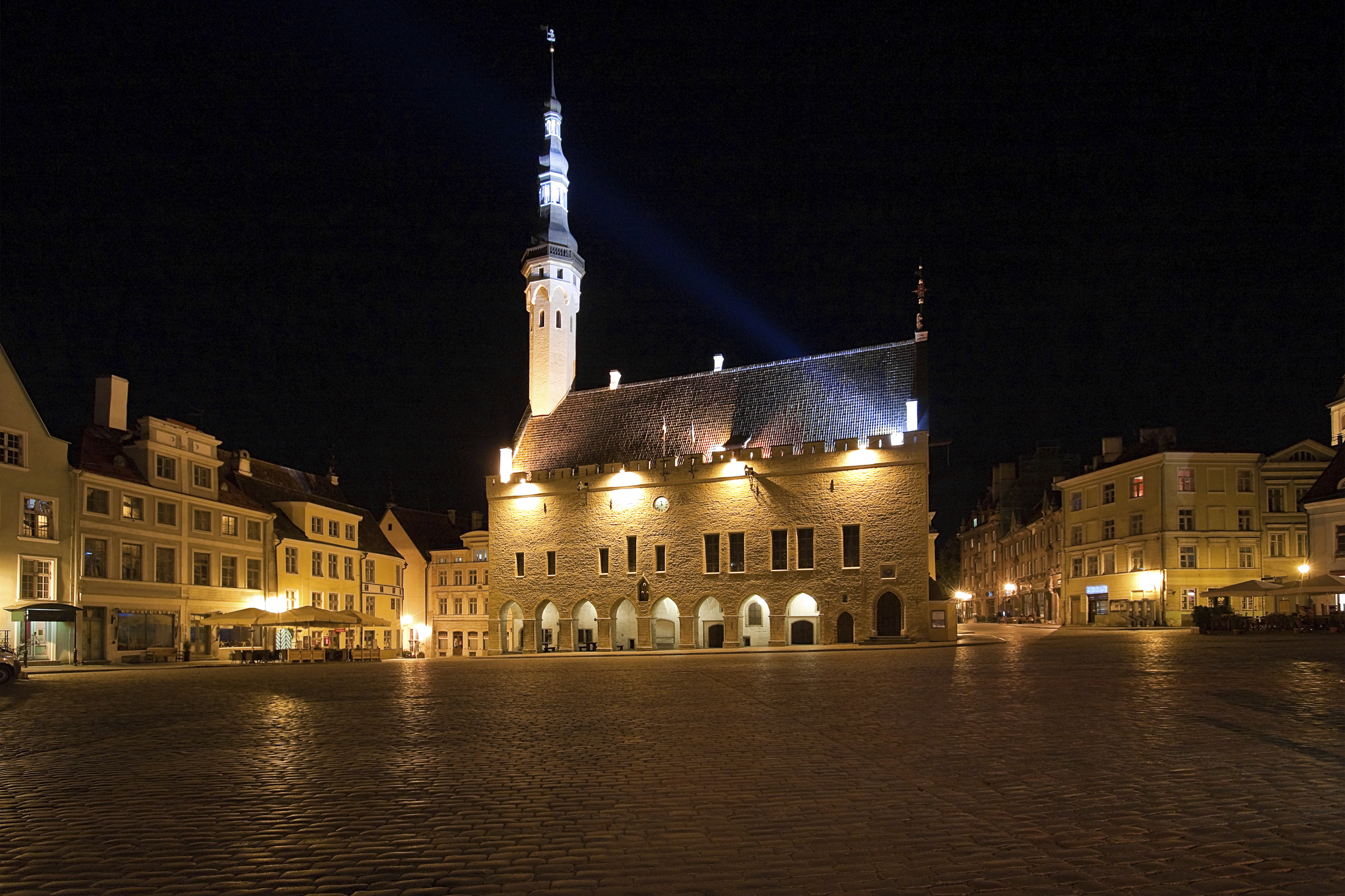 City Hall Square in Tallinn, Estonia
