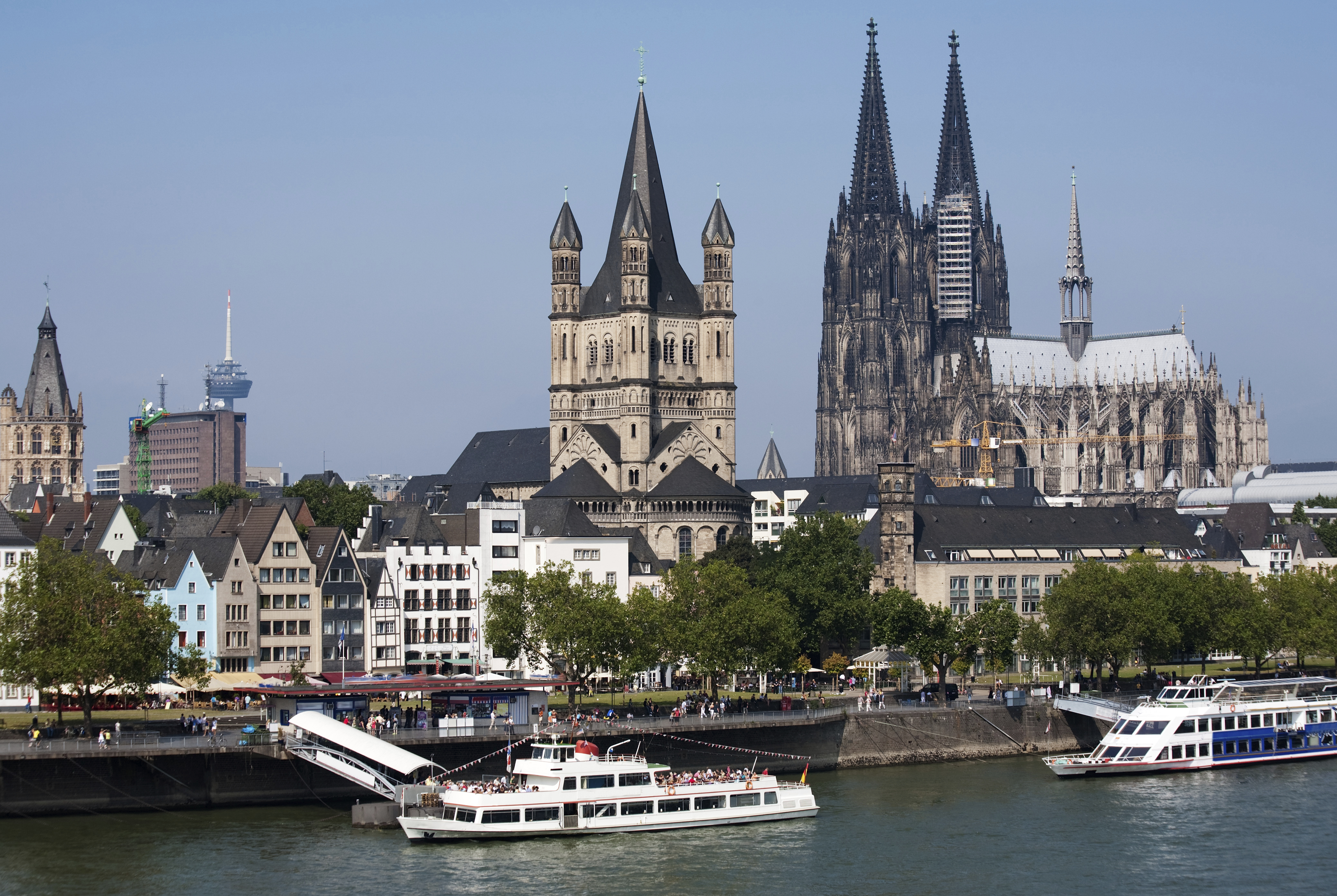 River and churches in Cologne