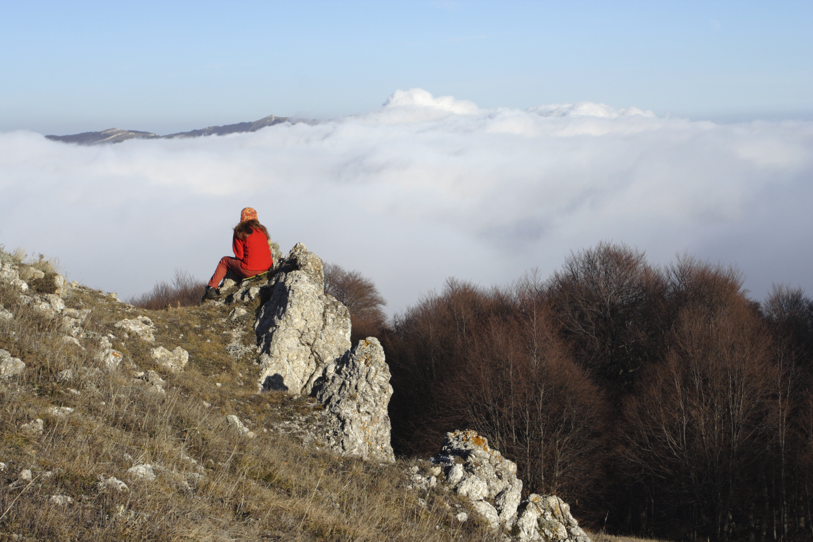 Mountain climbing in Ukraine's Carpathian Mountains