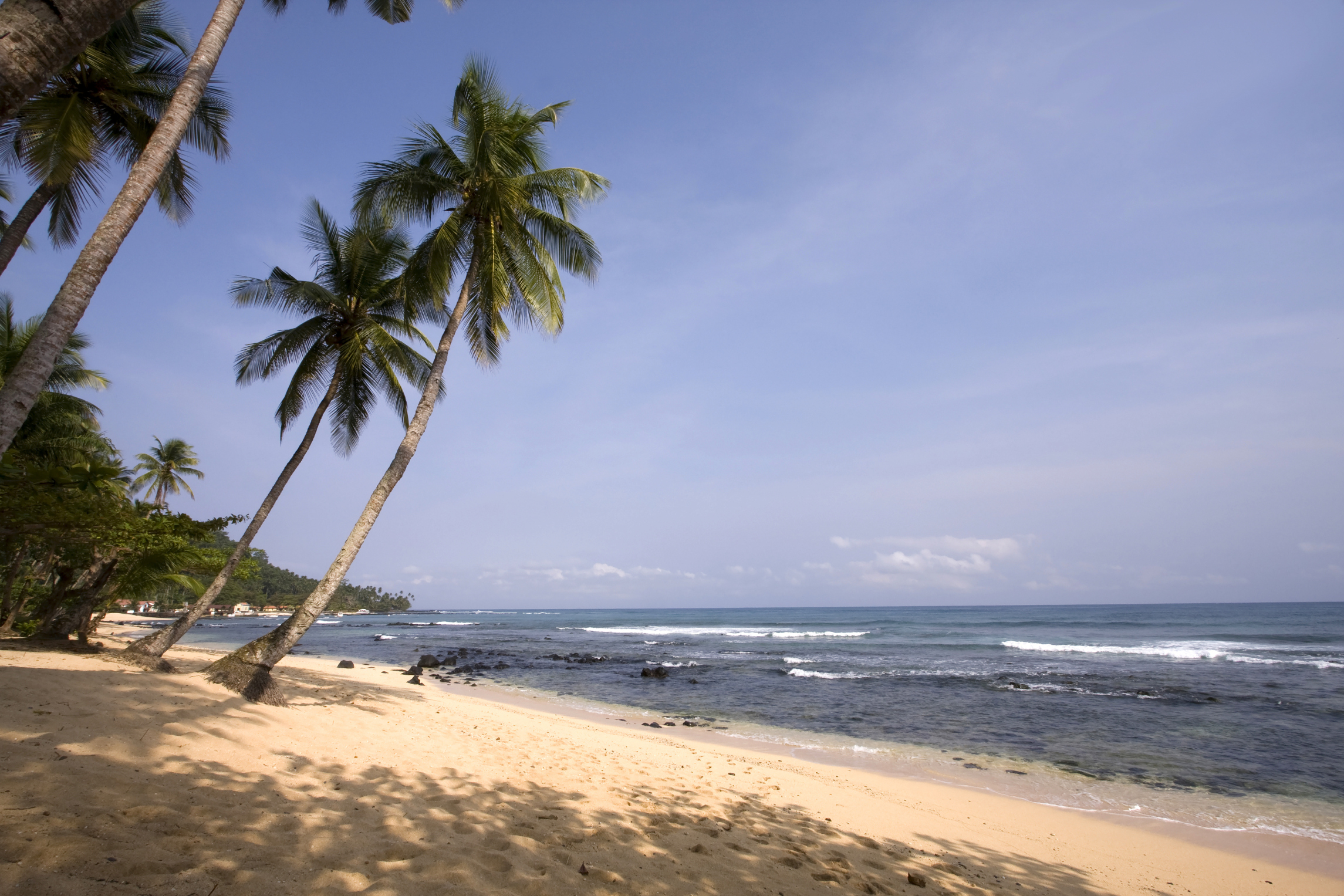 Beautiful beach of Sao Tome e Principe