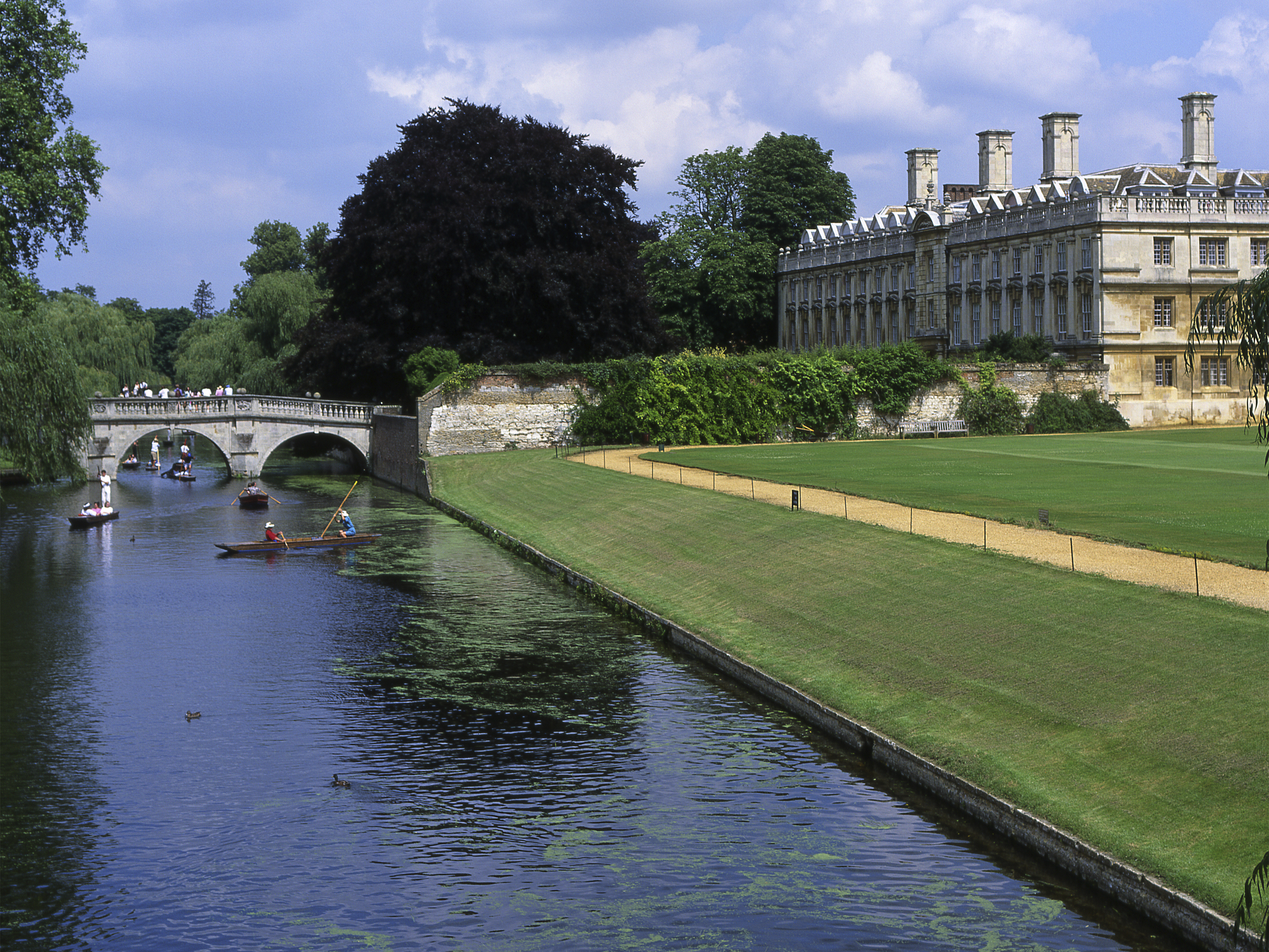 River Cam outside Clare College, Cambridge, England