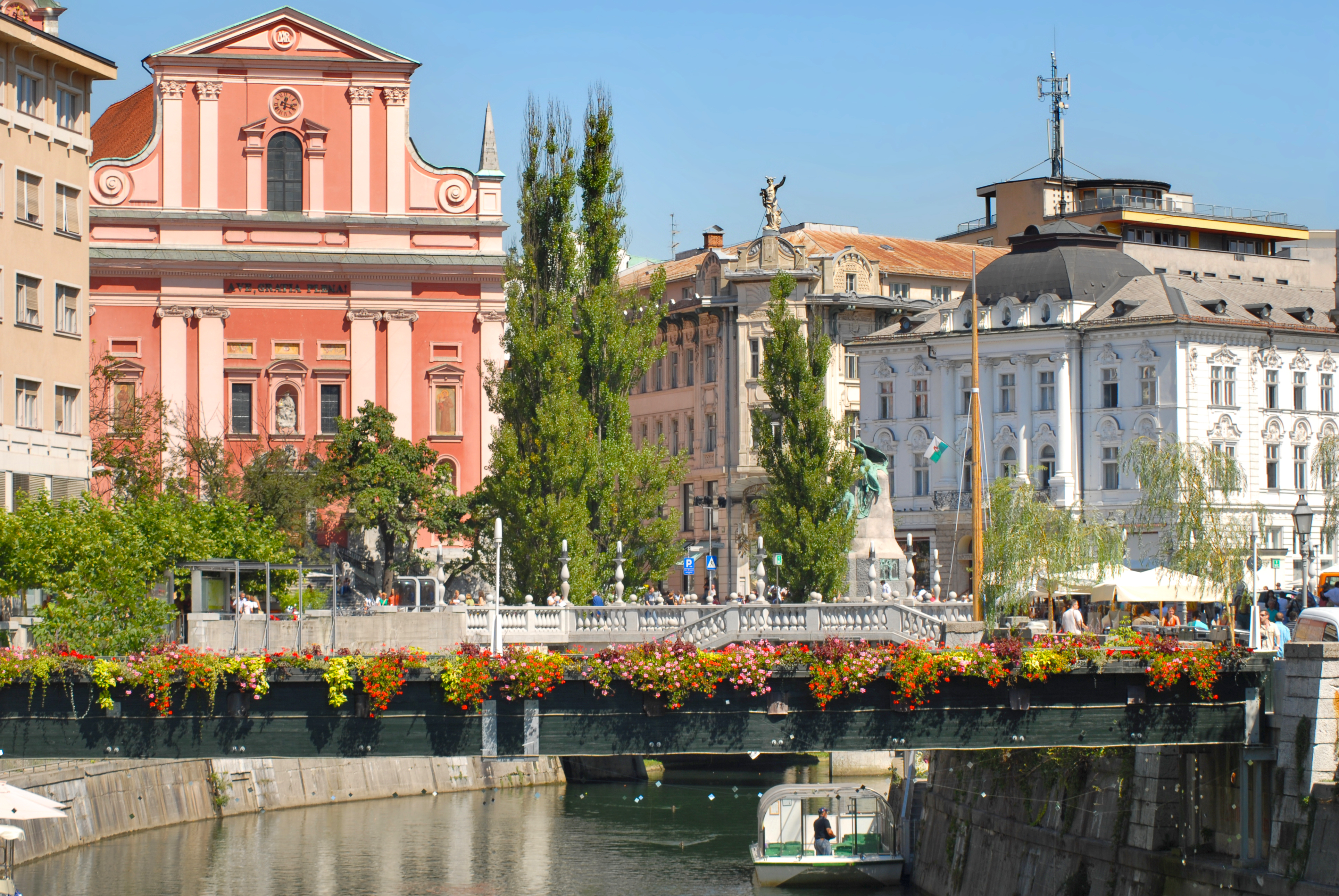 Old city centre of Ljubljana