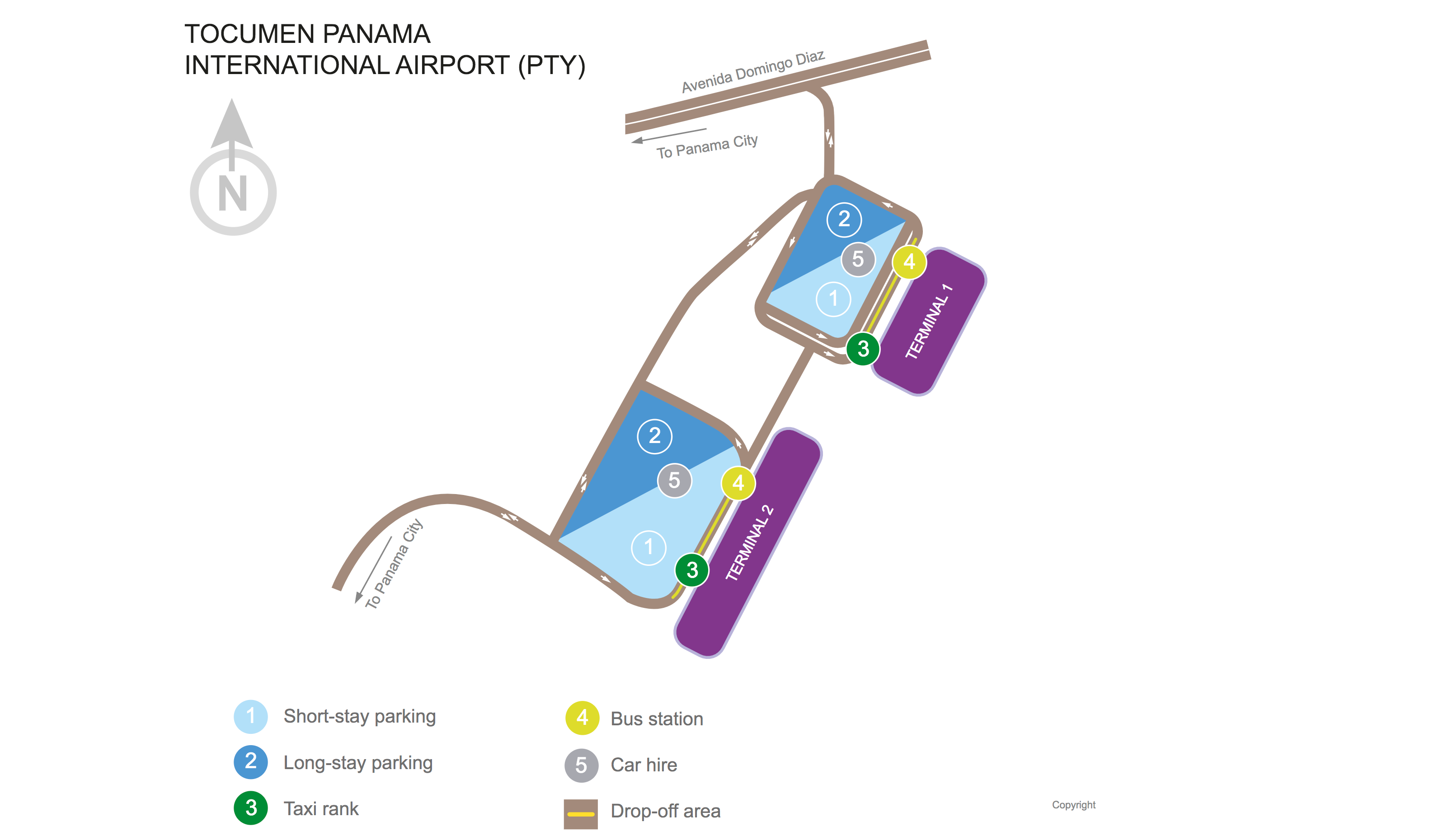 Tocumen Panama International Airport map