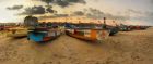 Fishing boats on the beach, Chennai