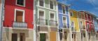 Colourful buildings in Alicante