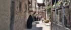 Atmospheric narrow street in Damascus